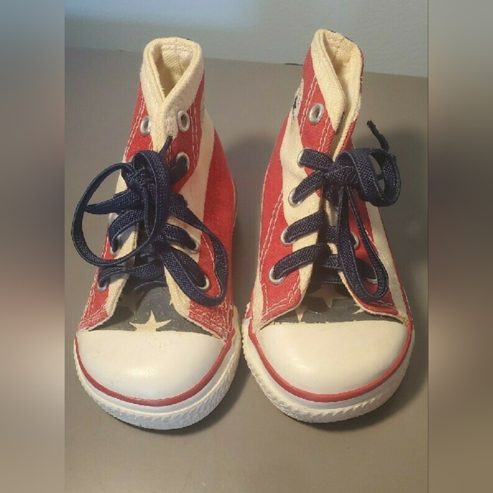 Converse American flag high top sneakers